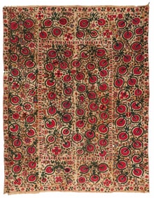 Ura Tyube Suzani, Tajikistan, Early 19th C.