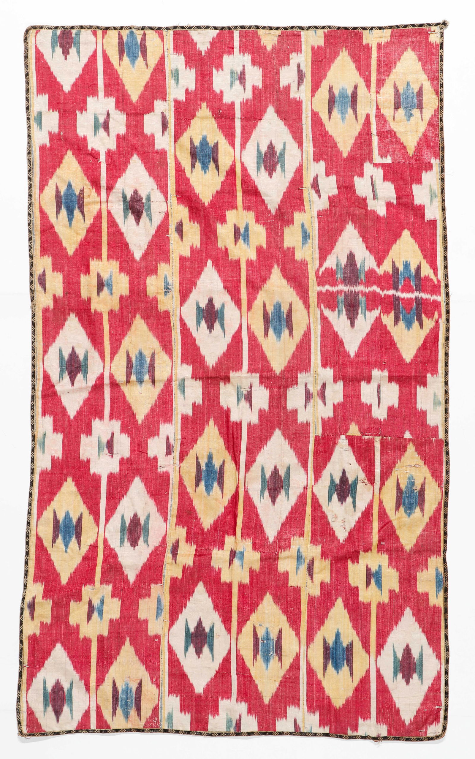 Central Asian Bokhara Ikat, Uzbekistan, 19th C. (1 of 4)