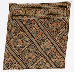 19th C. Persian Nakshe Trouser Cuff