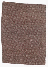 19th C. Qajar Wool Termeh Boteh Pattern Textile, Persia