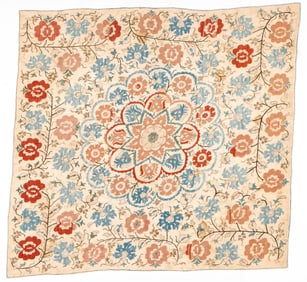 18th/19th C. Ottoman Embroidery, 50.5'' x 52.5''