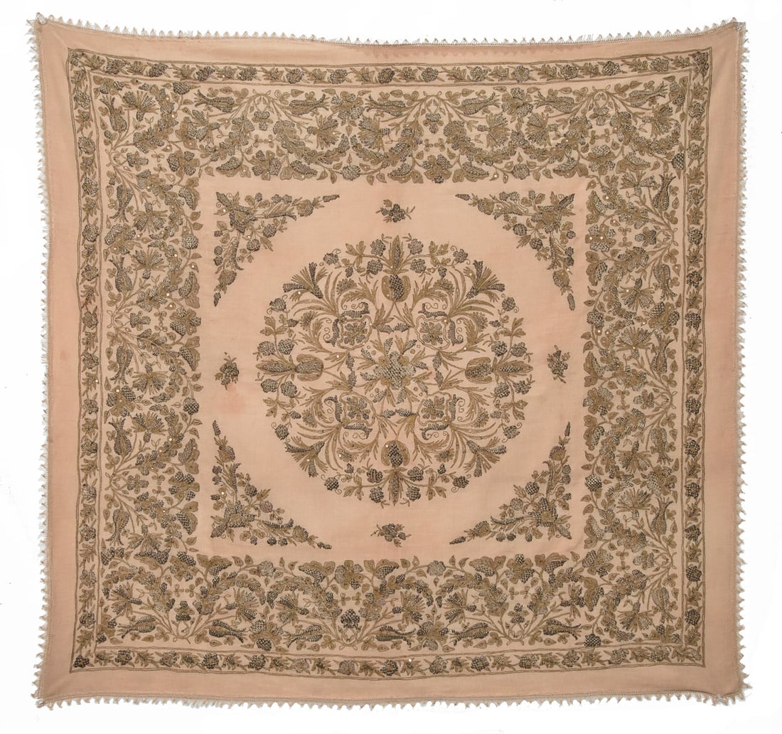Turkish Embroidered Cover, Early 20th C. (1 of 7)