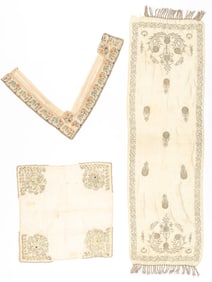 3 Ottoman Textiles, Turkey, 19th C.