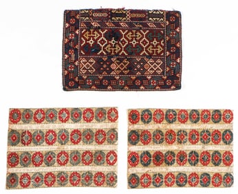3 Armenian Petit Point Embroideries, 19th C.