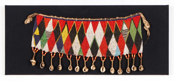 African Kirdi Cache-Sexe Beaded Apron, Cameroon, Early-Mid 20th C.