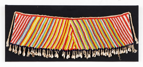 African Kirdi Cache-Sexe Beaded Apron, Cameroon