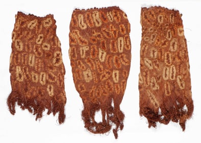 3 African Dida Ceremonial Skirts, Ivory Coast, 20th C.