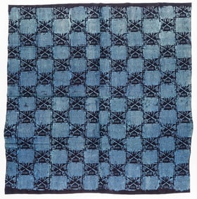 African Yoruba Adire Eleko Cloth, Nigeria