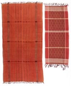 2 Indonesian Mantles, Timor and Sumatra, 20th C.