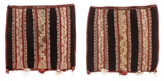 A Matched Pair of Capachos Textiles, Bolivia, Early 19th C.