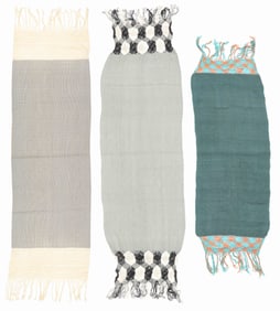 3 Rebozo Shawls, Mexico, 20th C.