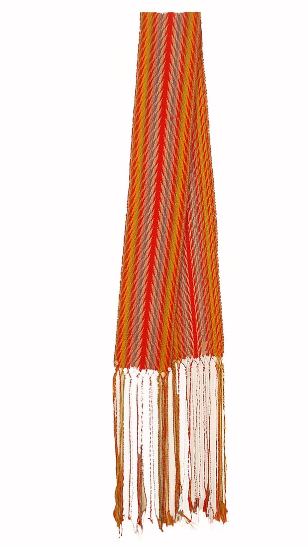 Native American Cree Assumption Sash, Canada, Early 20th C. (1 of 2)