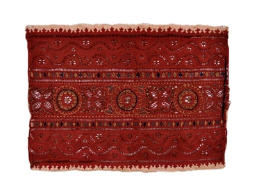 Slovakian Embroidered Panel, Detva, 19th C.