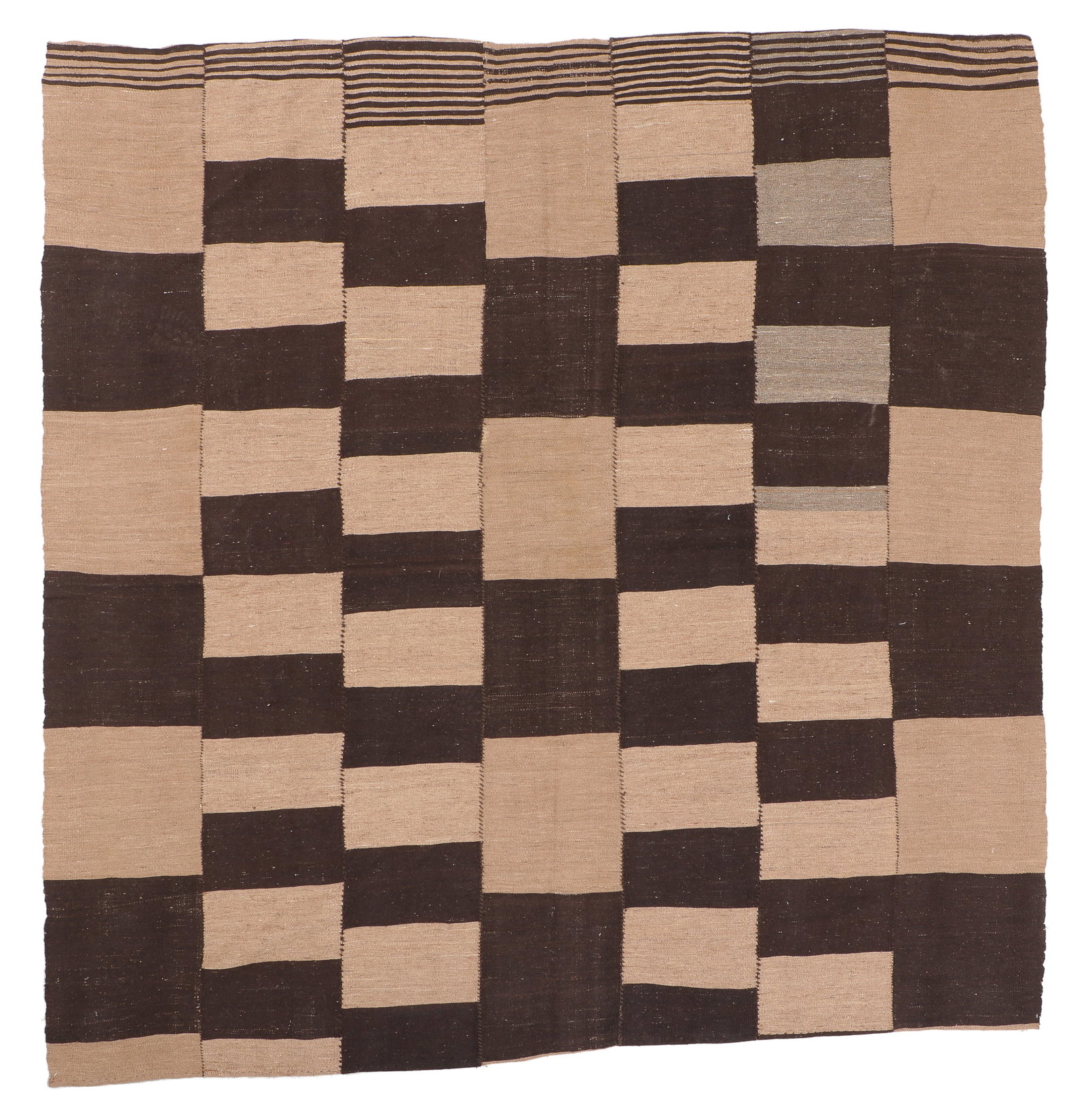 Mazandaran Kilim, Persia, Ca. 1900, 7'11'' x 8'1'' (1 of 4)