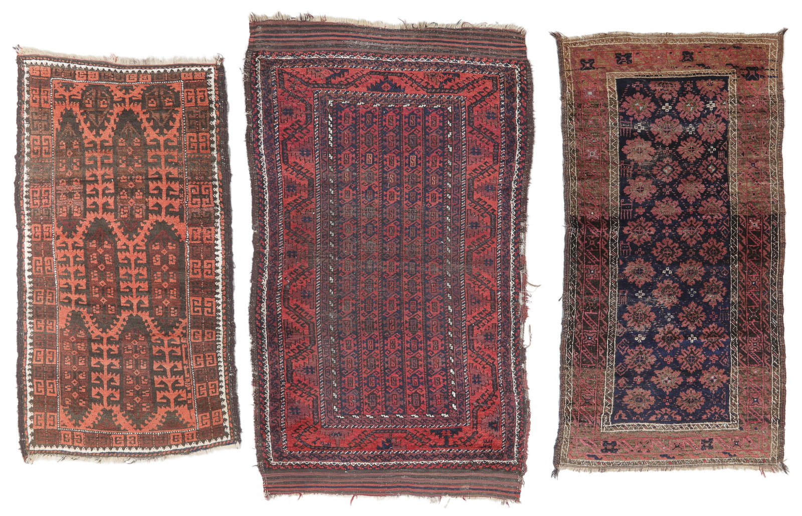 3 Beluch Rugs, Persia/Afghanistan, Late 19th C. (1 of 5)