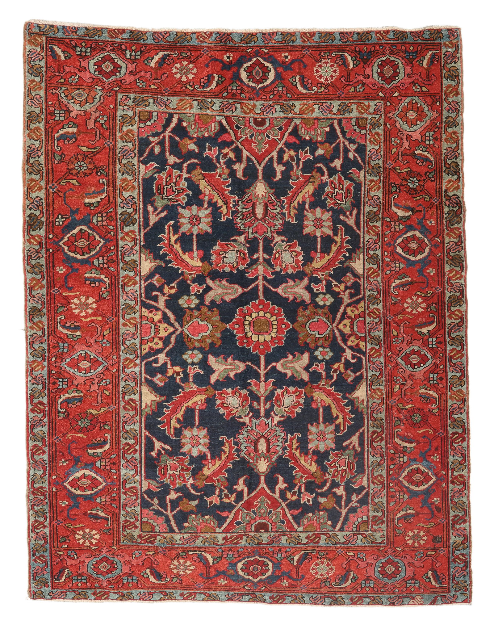 Fine Heriz Rug, Persia, Ca. 1900, 4'1'' x 6'0'' (1 of 4)