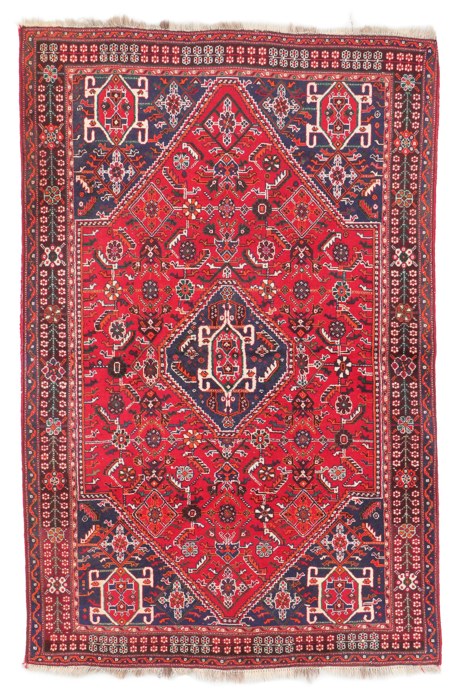 Shiraz Rug, Persia, Mid/Late 20th C., 4'3'' x 6'6'' (1 of 6)
