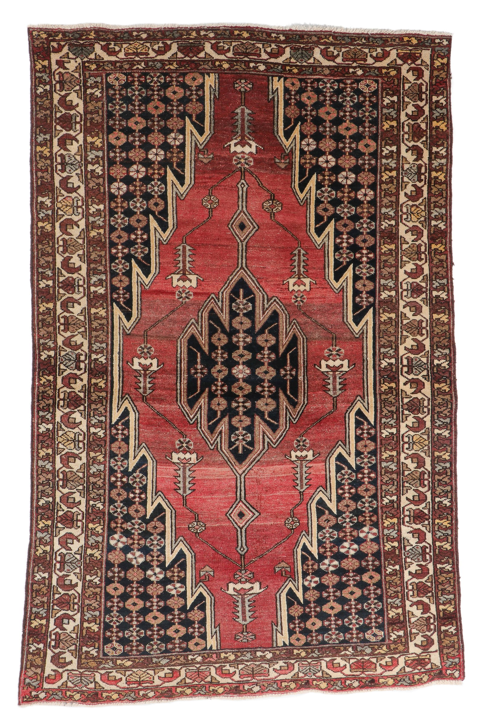 Mazlagan Rug, Persia, Ca. 1930, 3'11'' x 6'3'' (1 of 6)