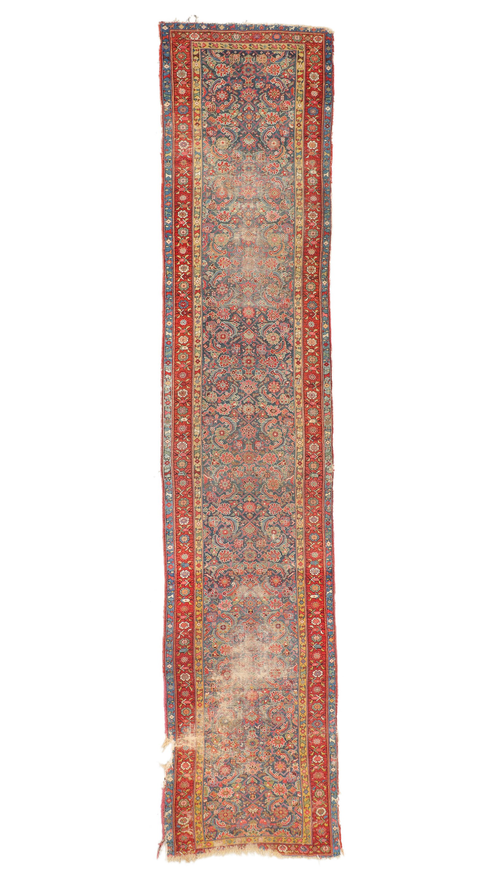 Shabby Chic NW Persian Runner, Persia, Late 19th C., 3'4'' x 15'9'' (1 of 6)