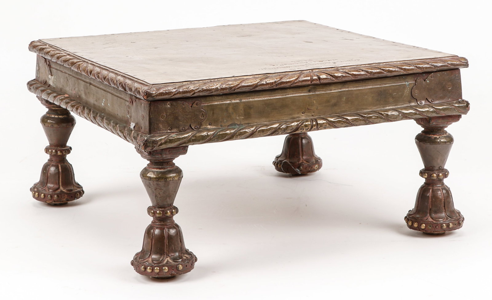 Vintage Betel Vendor Bajot Table, India, 11'' x 21'' x 21'' (1 of 8)