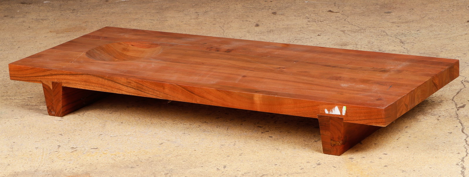 Large Heavy Wood Table Top Cutting Board Station,  6'' x 20'' x 49.5'' (1 of 6)