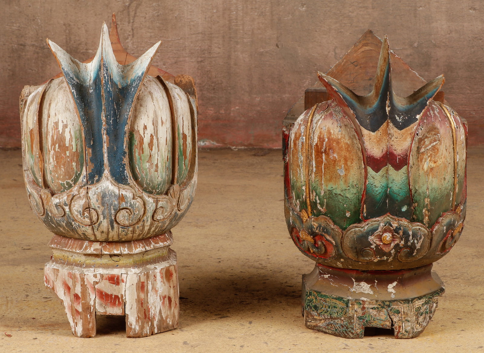 2 Antique Chinese Architectural Elements, 19th C. (1 of 4)