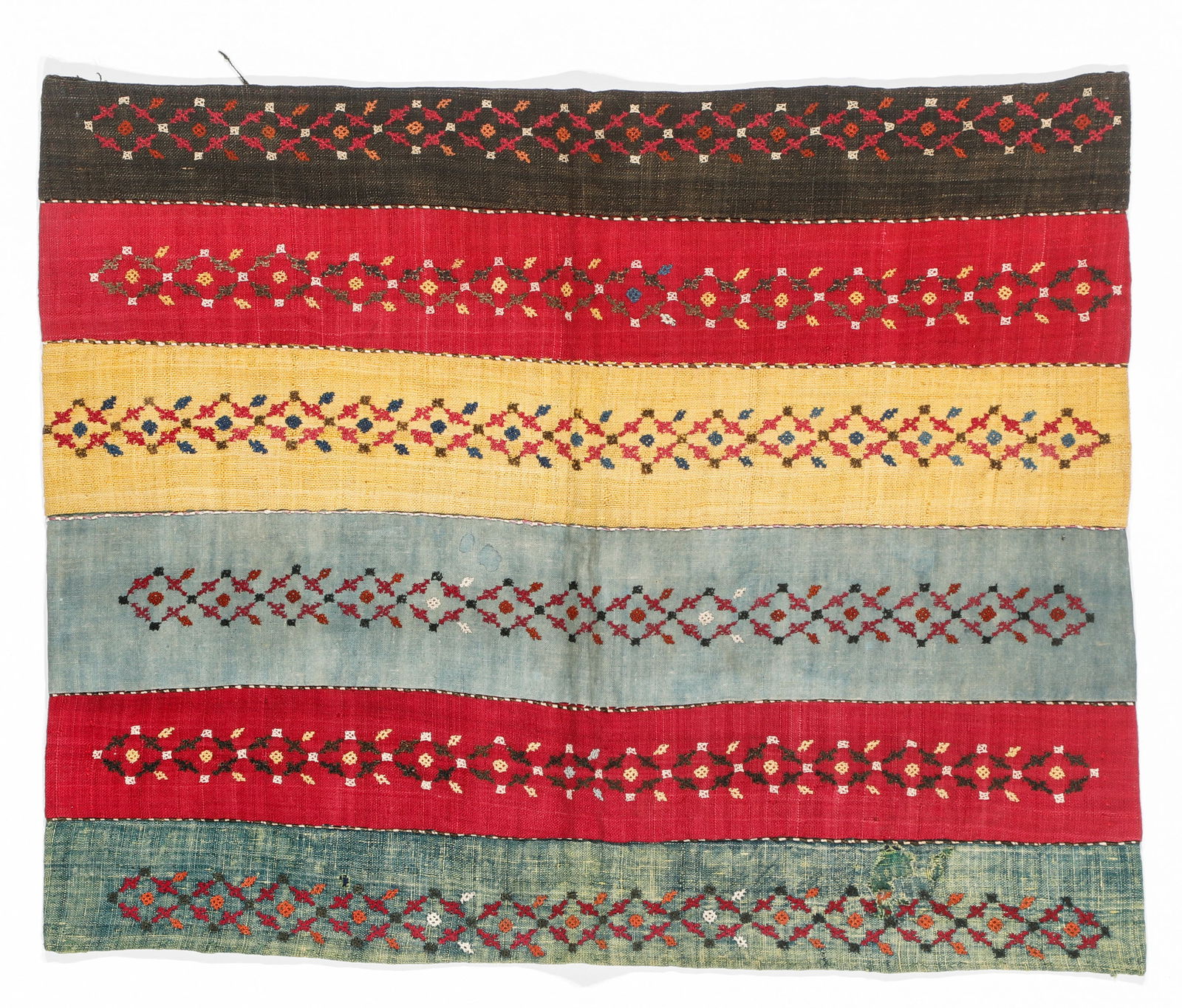 Zoroastrian Pants Cuff Fragment, Persia, 19th C (1 of 2)