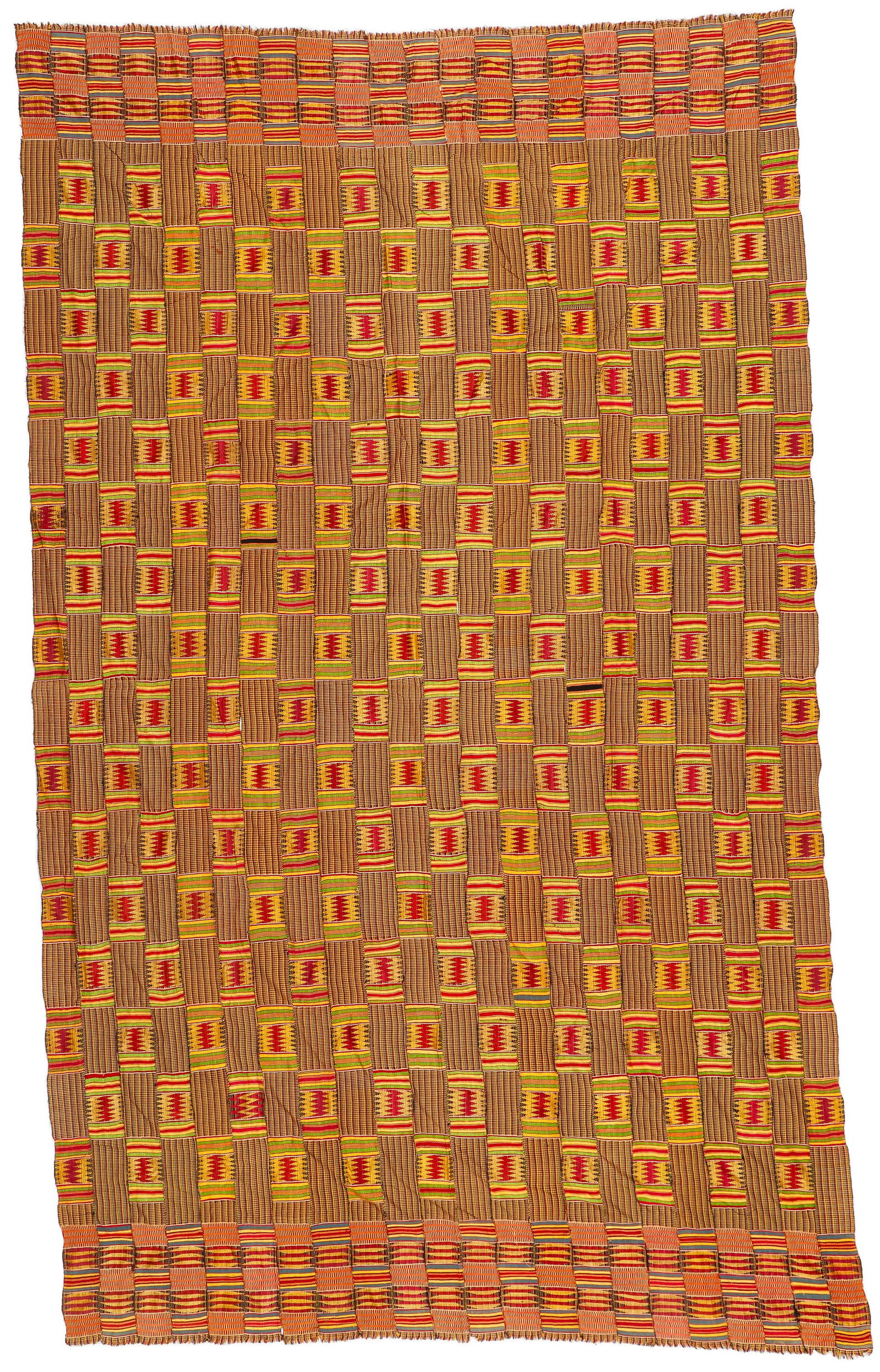 Large West African Kente Cloth, Mid 20th C., 6'0'' x 10'0'' (1 of 4)