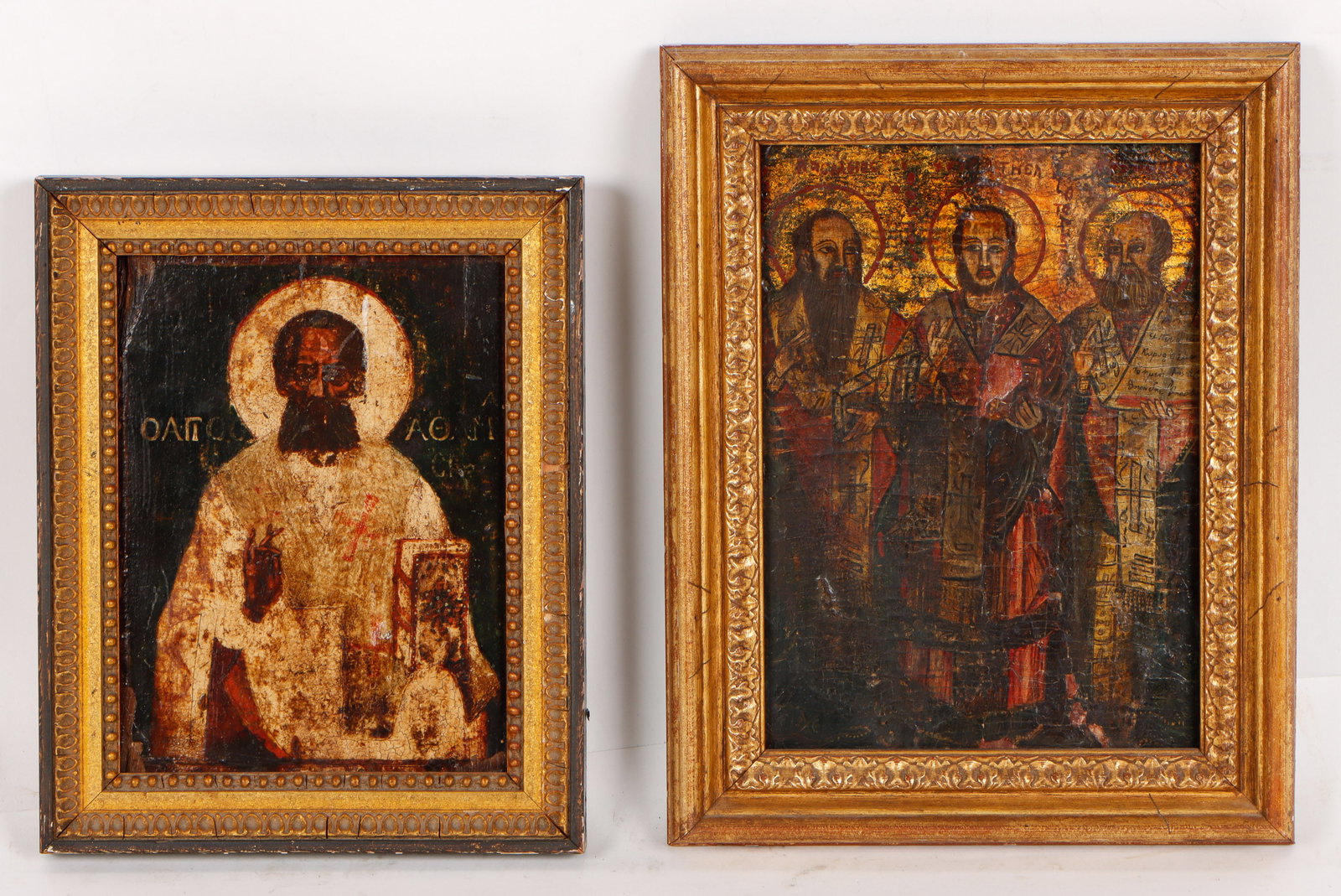 2 Framed Antique Greek Icons (1 of 2)