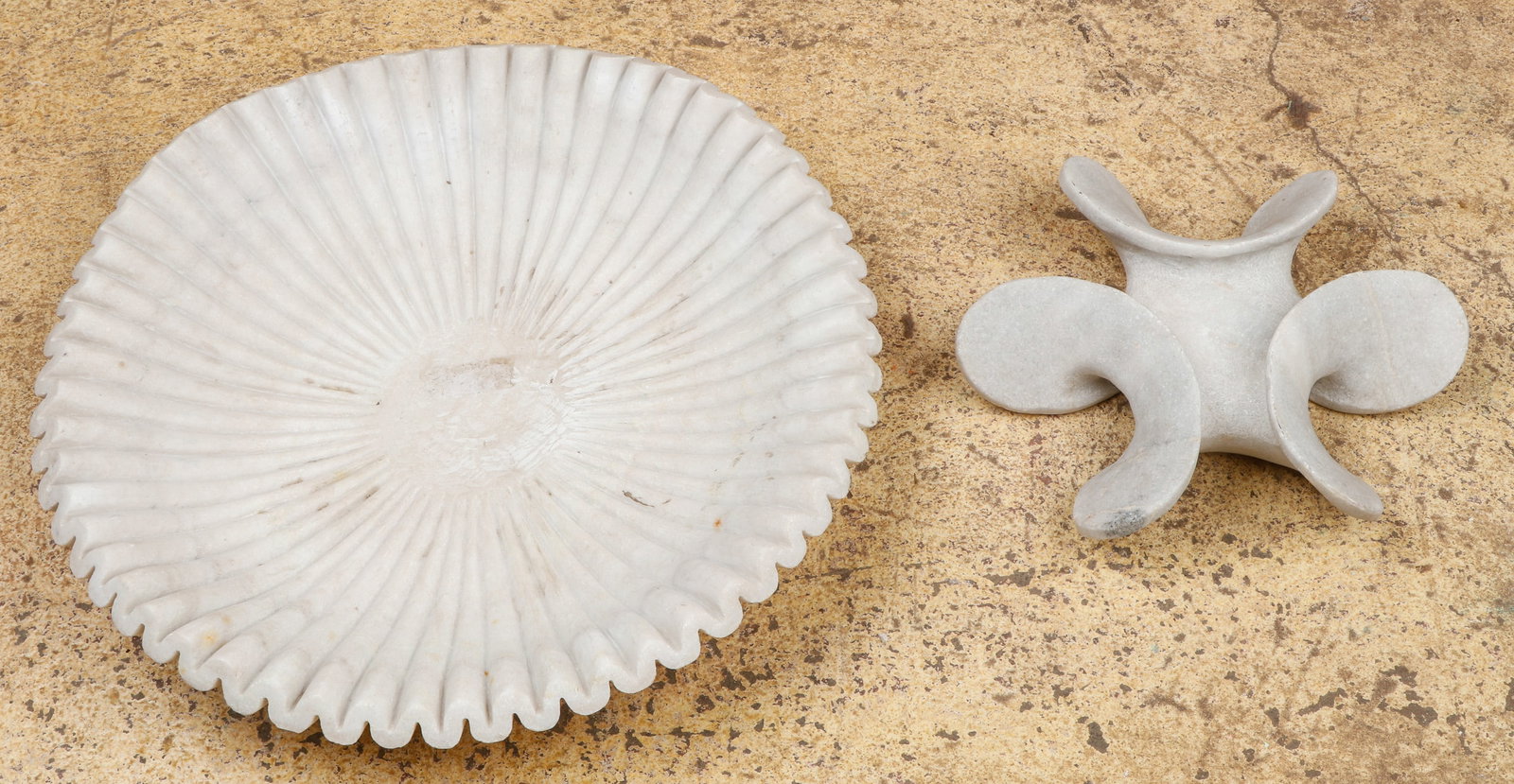 2 Carved Marble Garden Ornaments (1 of 8)