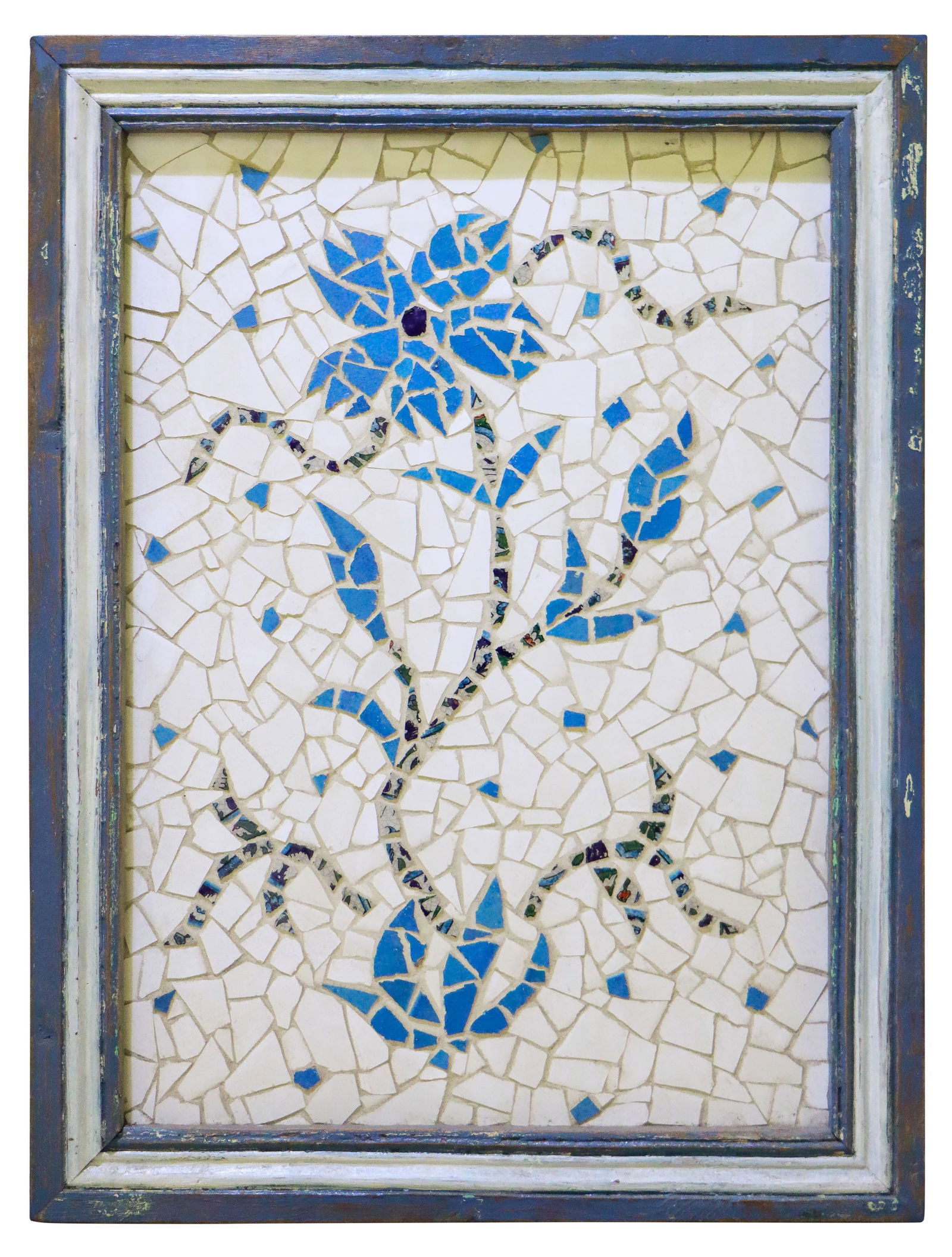 Vintage Wall Hanging Flower Mosaic (1 of 2)