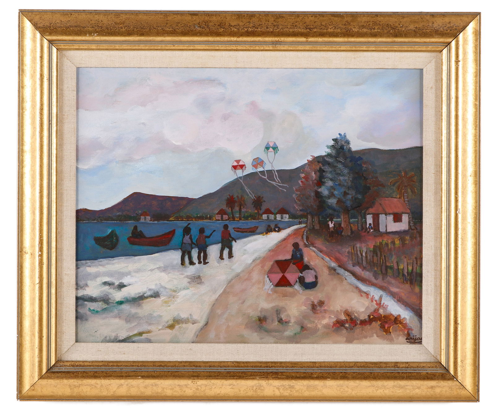 Harry (Arijac) Jacques (Haitian, b. 1937) "Kites" (1 of 3)