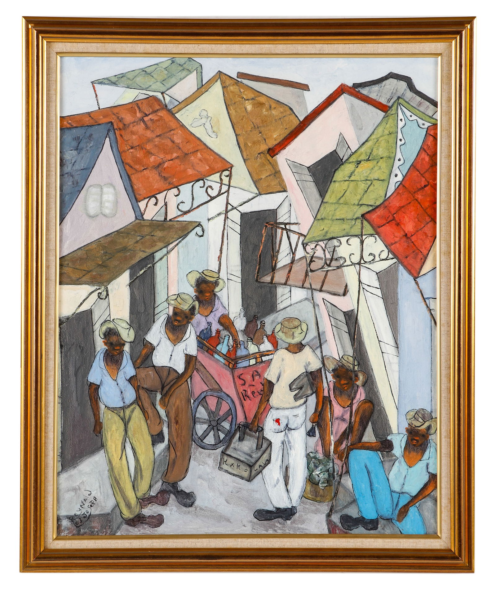 Reynald Joseph (b. 1973) "Shoe Maker/Fresco" (1 of 3)