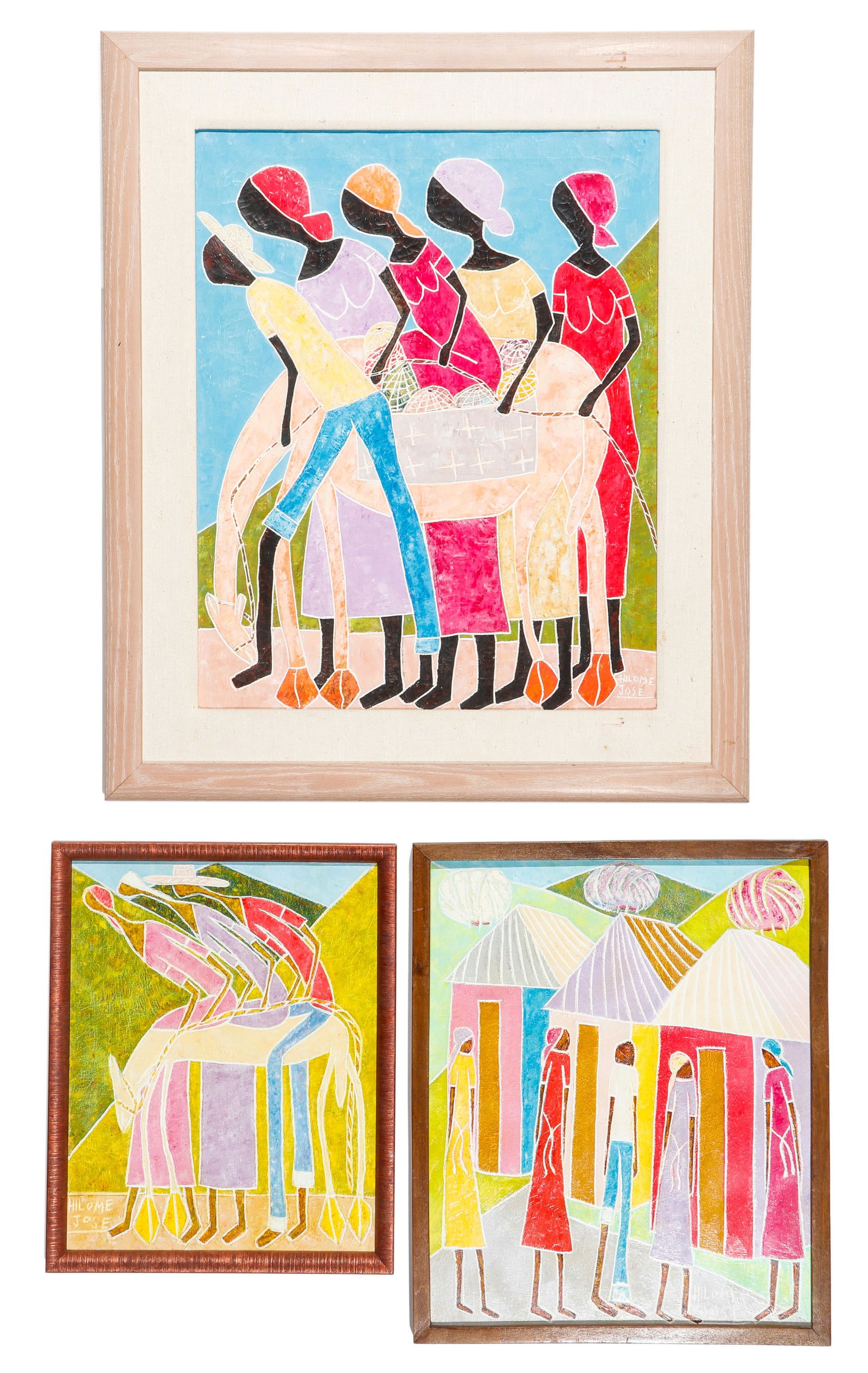 (3) Works: Hilome Jose (Haitian, B. 1947) (1 of 5)
