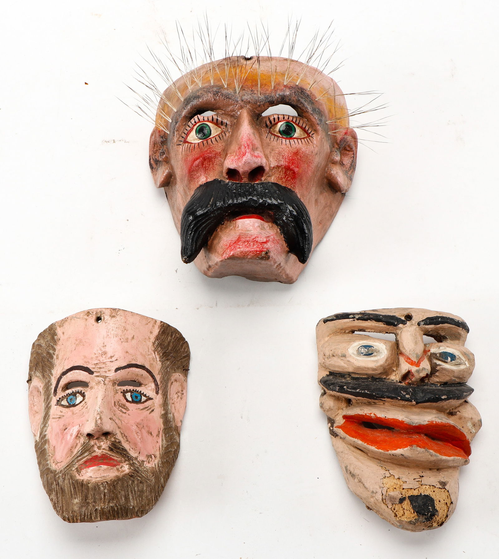 (3) Mexican Folk Art Masks (1 of 5)