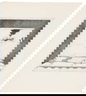 David Lynch (American, b. 1946) "Garden": David Lynch (American, b. 1946) "Garden", 1969, etching, numbered, titled and signed, from an edition of 90. Unframed. Size: 13.75'' x 13.75'', 35 x 35 cm (plate); 22'' x 20'', 56 x 51 cm (sheet). Ex.