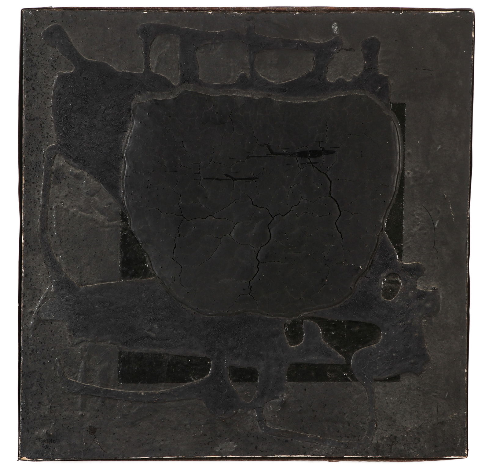 Antonio Toribio (20th c.) Mixed Media Painting (1 of 5)