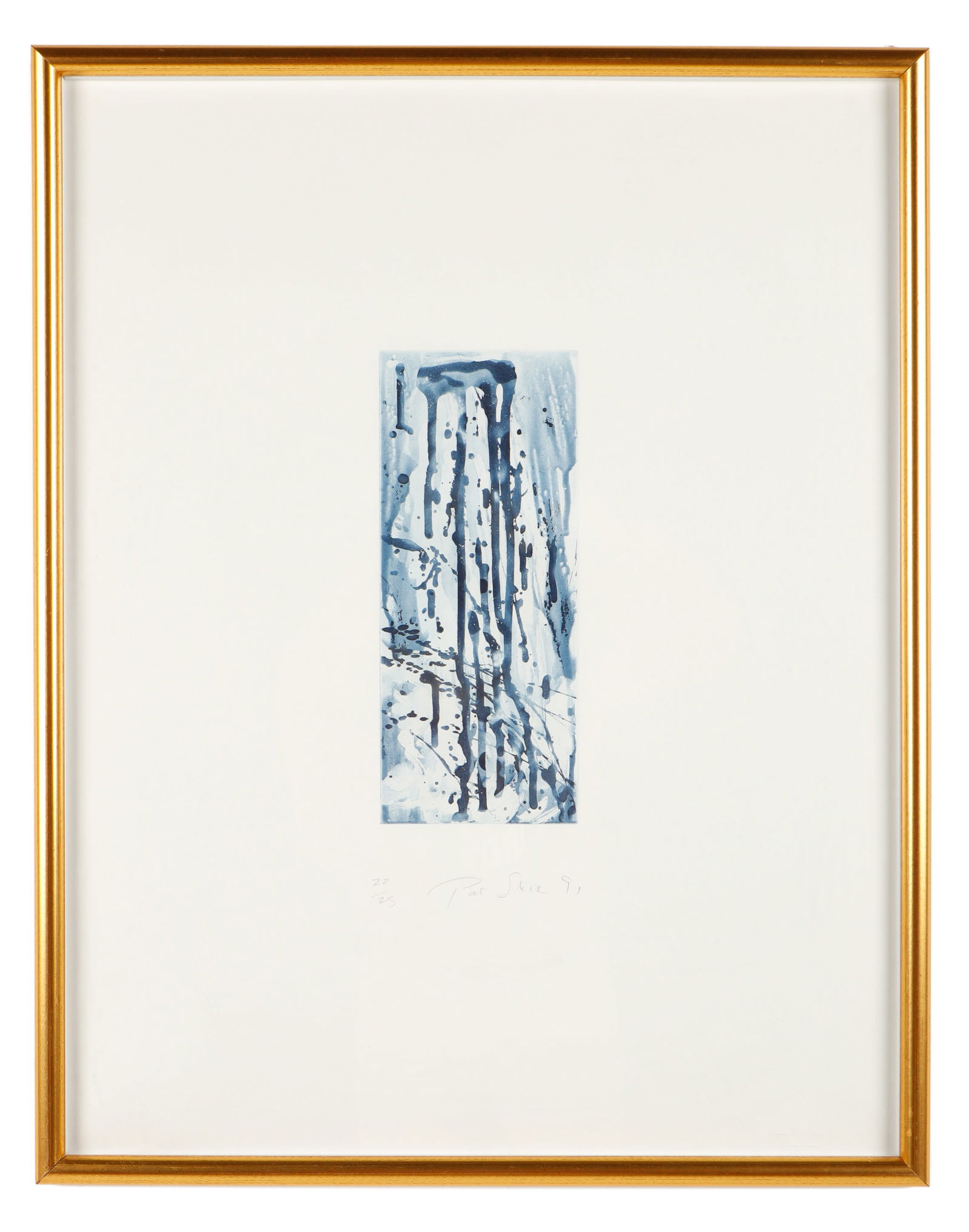 Pat Steir (American, b. 1940) "Narrow Waterfall" (1 of 3)