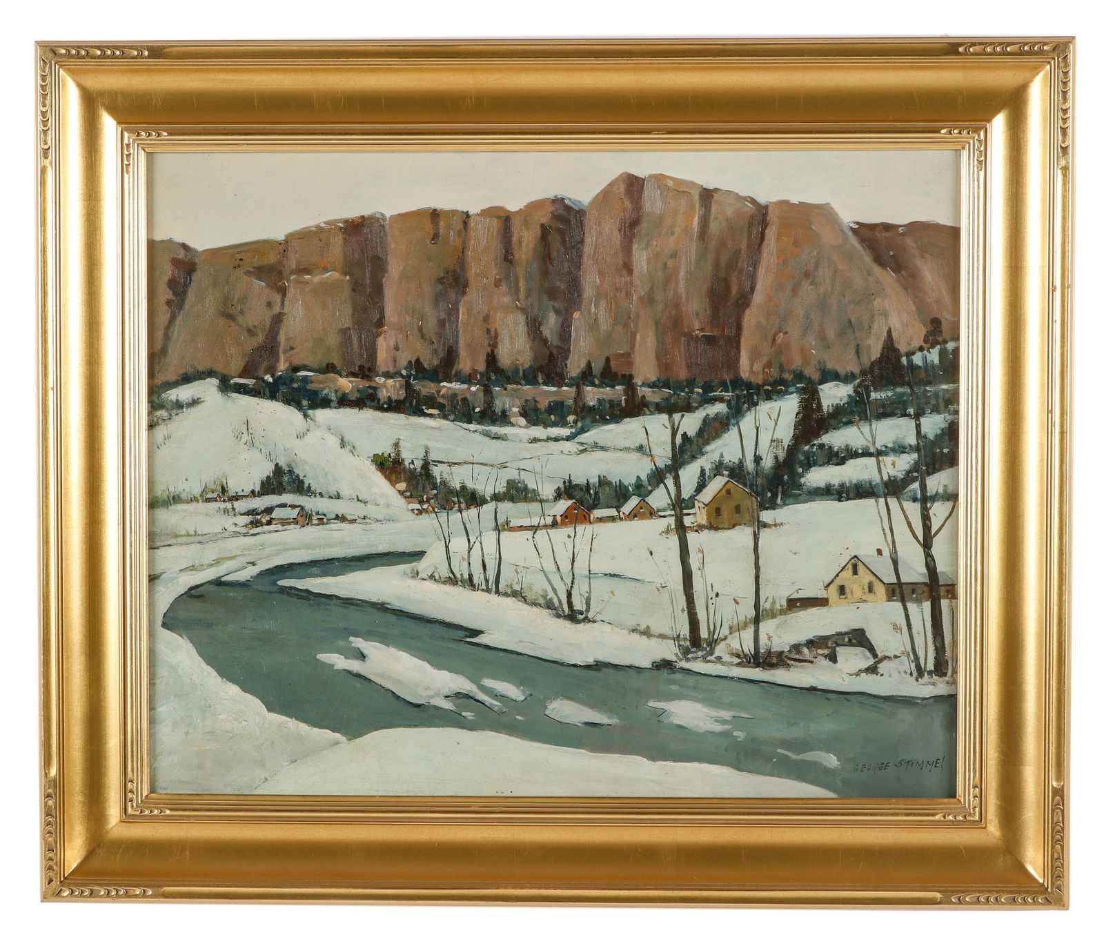 George Stimmel (1880-1964) "High Bluffs, Winter" (1 of 3)