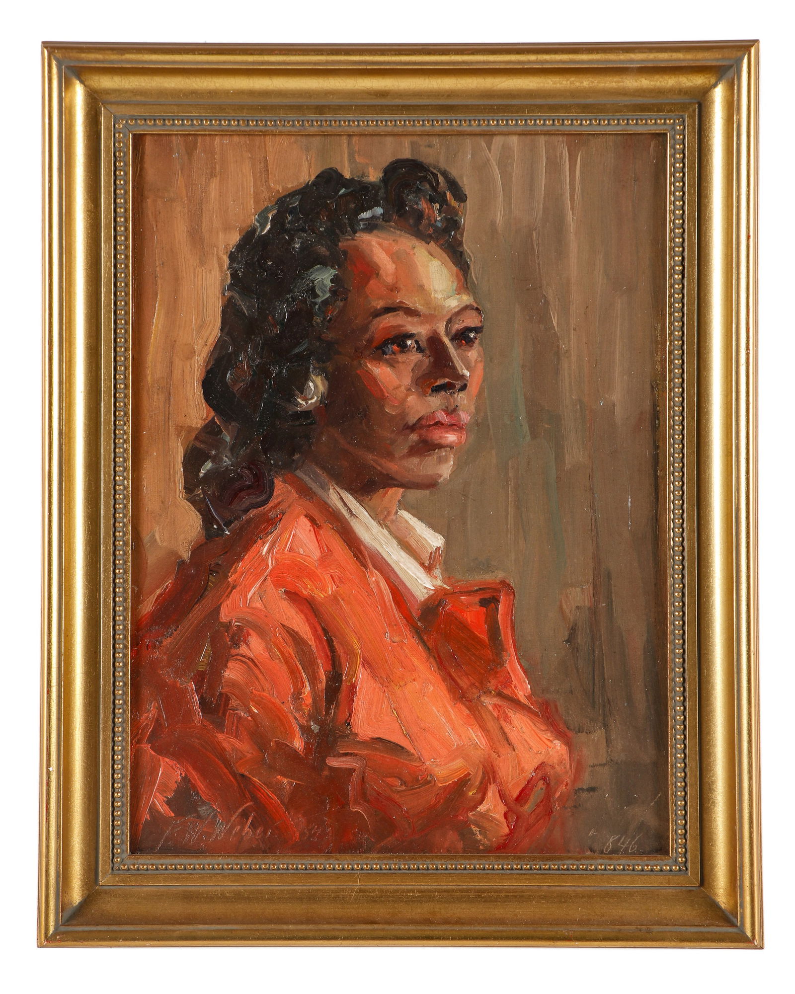 Fred William Weber (1890-1972) "Woman In A Red Dress" (1 of 3)