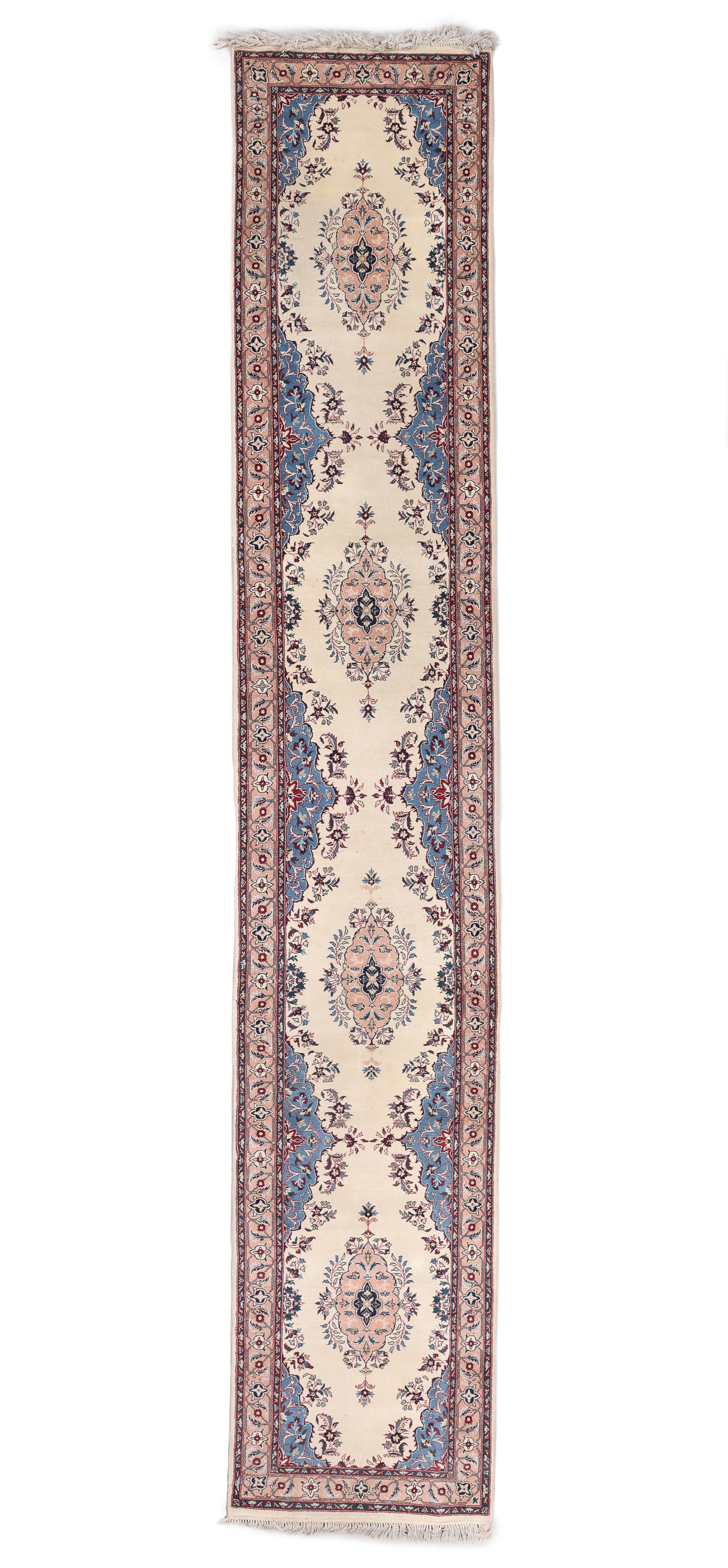 Indo Kerman Rug, India, Mid 20th C., 2'7'' x 14'4'' (1 of 5)
