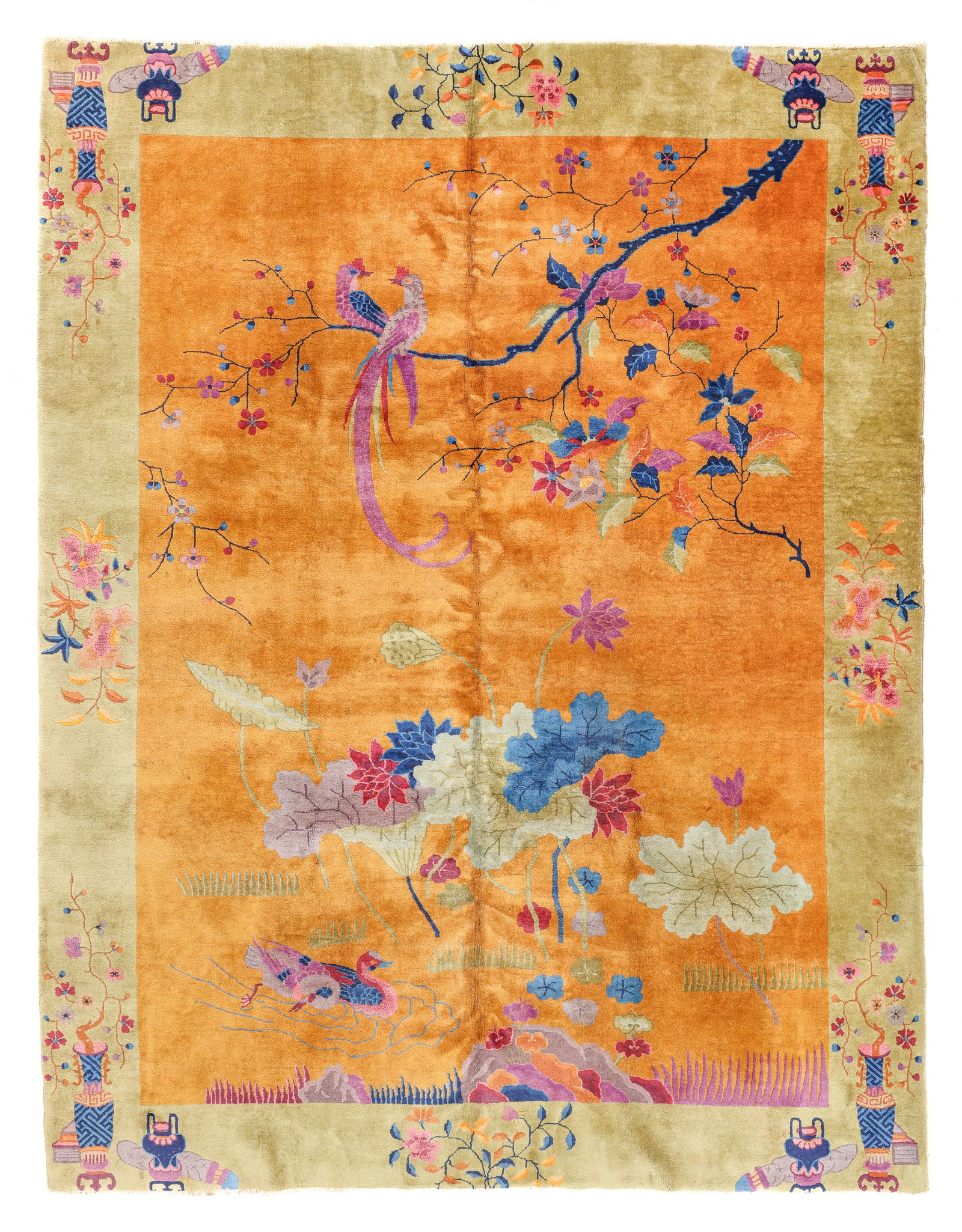 Chinese Art Deco Rug, Ca. 1930, 9'0'' x 11'7'' (1 of 4)