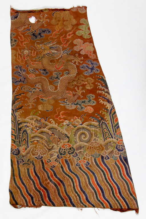 Chinese Imperial Gold Silk Brocade, 18th C.