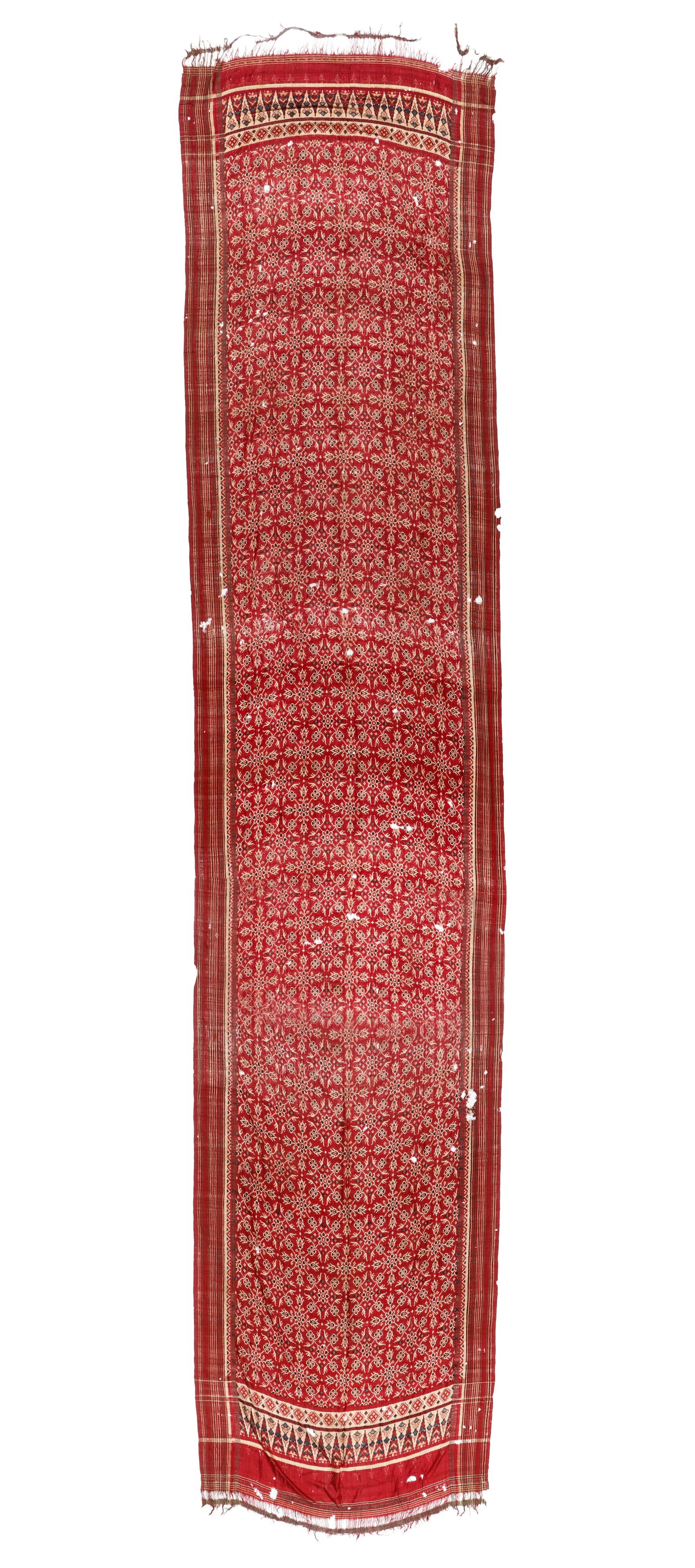 Antique Indian Patola Silk Ikat Textile, 19th C. (1 of 5)