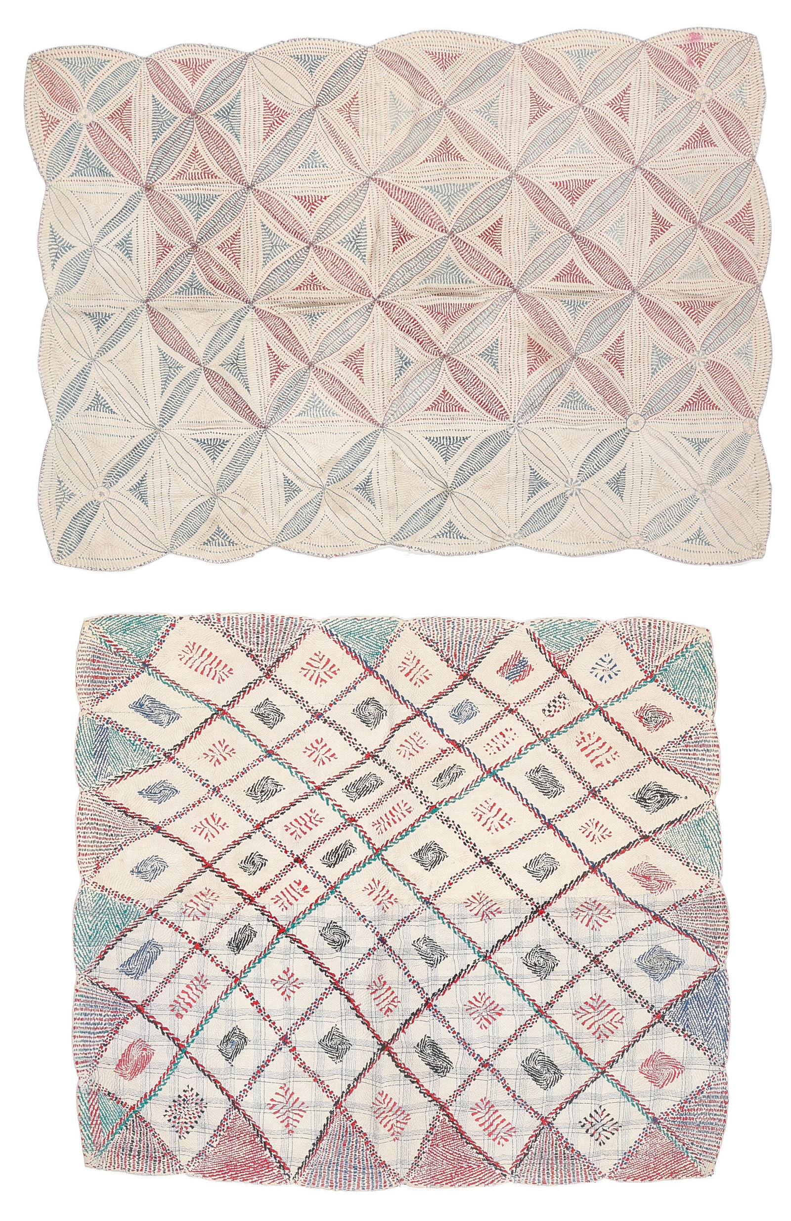 2 Lahore Kantha, India, Early 20th C. (1 of 4)