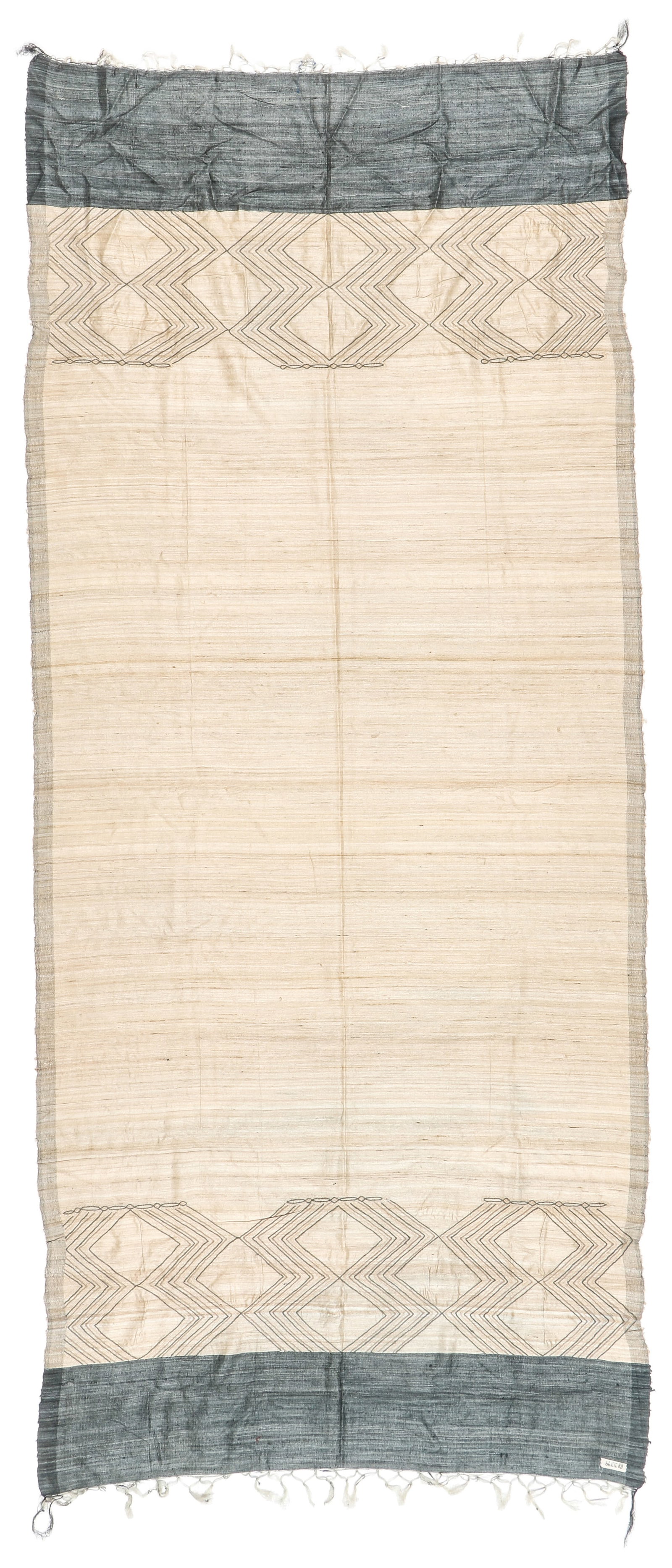 Silk Textile Panel, Indonesia, 20th C., 3'3'' x 7'7'': Silk Textile Panel, Indonesia, 20th C., 3'3'' x 7'7'' (99 x 231 cm). Silk.
