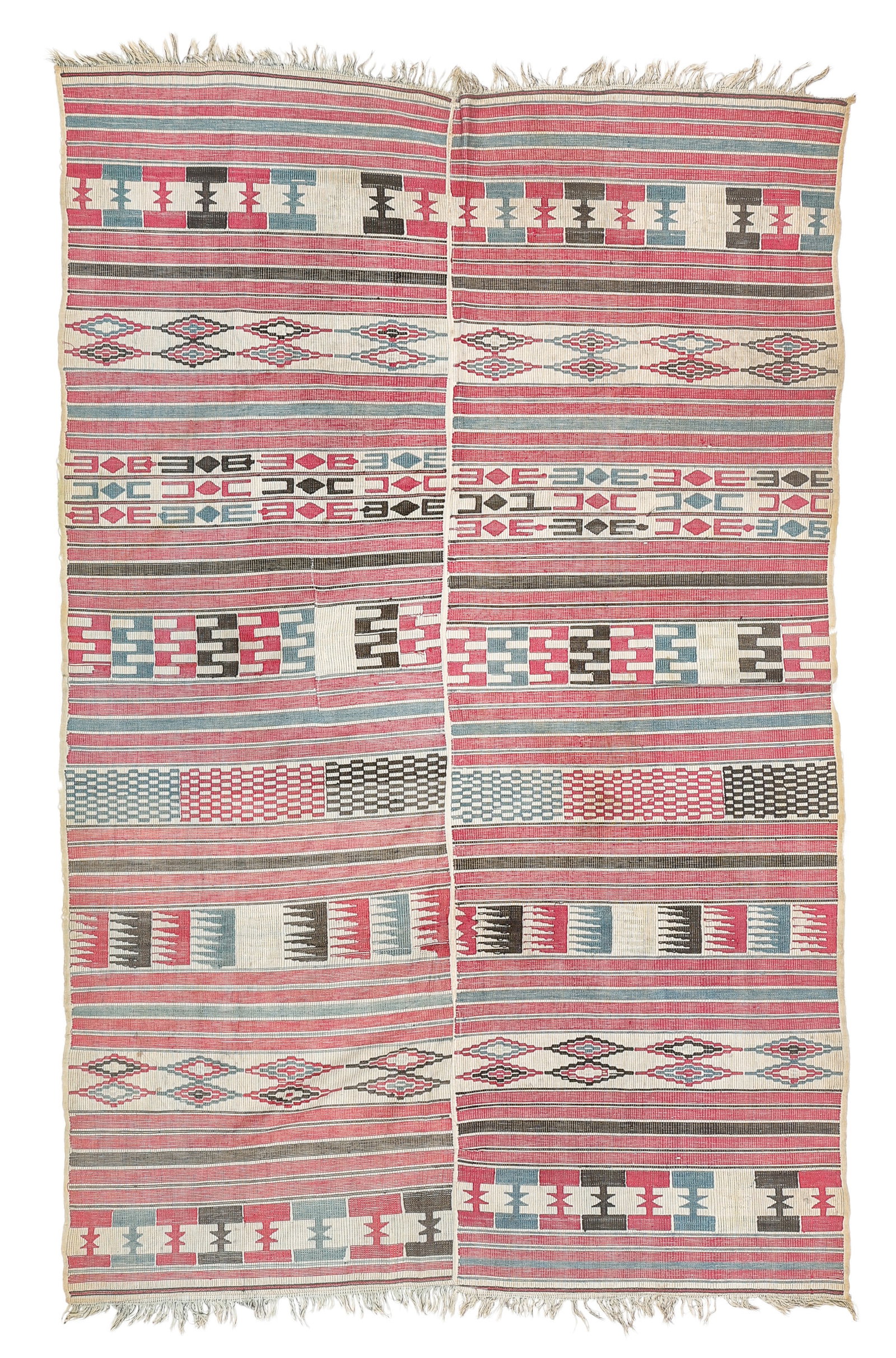 Woman's Duna Cloth, Nupe, Nigeria, Early/Mid 20th C.: Woman's Duna Cloth, Nupe, Nigeria, Early/Mid 20th C. Size: 3'8'' x 5'6'' (112 x 168 cm). Provenance: Douglas Dawson Gallery, Chicago, IL.