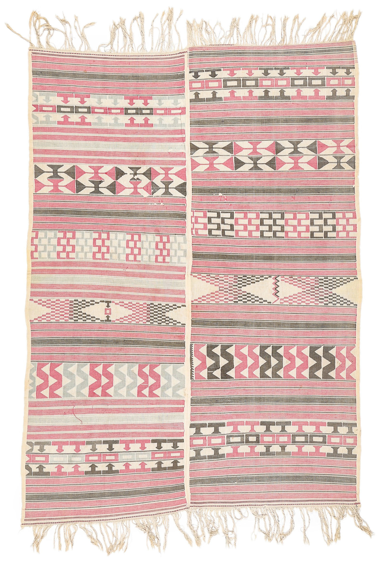 Woman's Duna Cloth, Nupe, Nigeria, Early/Mid 20th C.: Woman's Duna Cloth, Nupe, Nigeria, Early/Mid 20th C. Size: 4'1'' x 6'3'' (124 x 191 cm). Provenance: Douglas Dawson Gallery, Chicago, IL.