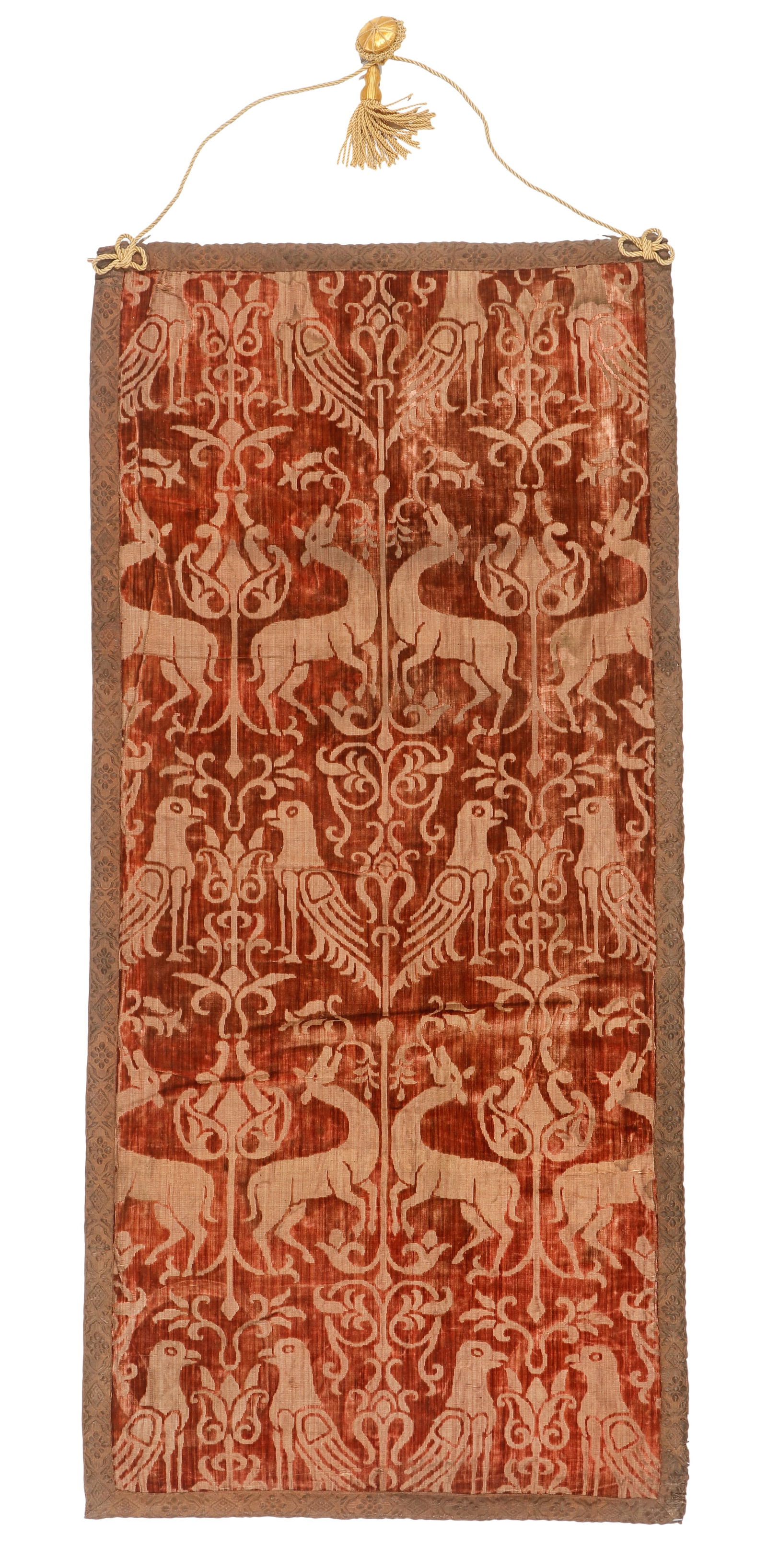 Antique Velvet Panel, Europe, 2'1'' x 4'5'' (1 of 4)