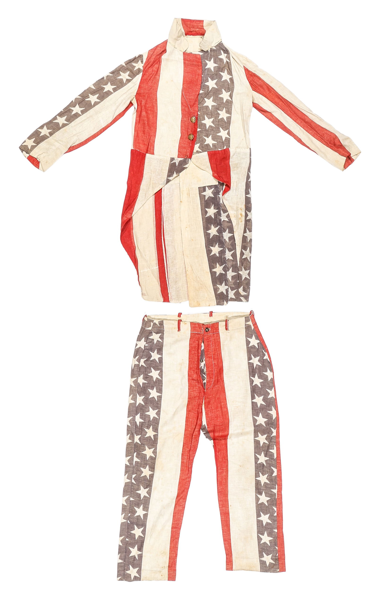2 Piece Americana Uncle Sam Costume, Early/Mid 20th C. (1 of 5)